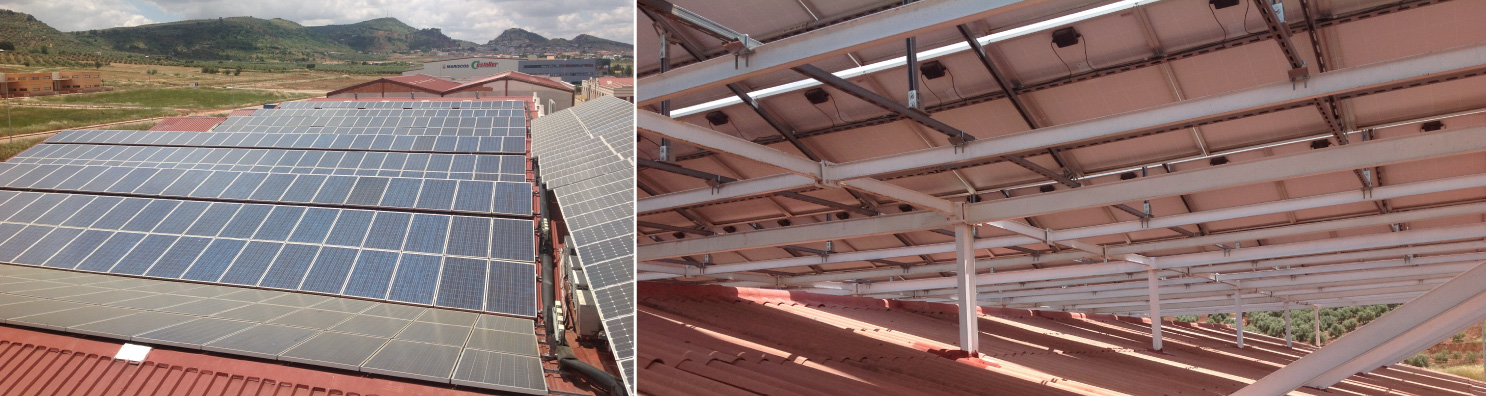 Instalación de Energía Solar Conectada a Red sobre Cubierta de Nave | Fernández Campos Montajes Eléctricos S.L.